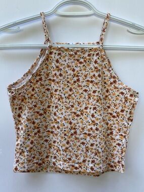 Garage Floral Crop Tank